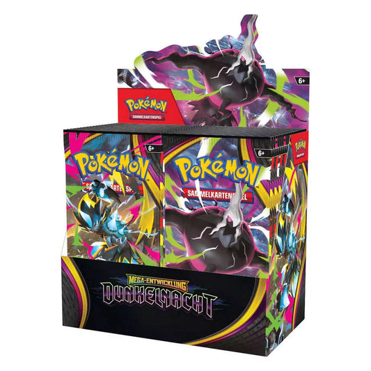 Pokémon Mega-Entwicklung Dunkelnacht – 18er Display Deutsch – Produktabbildung